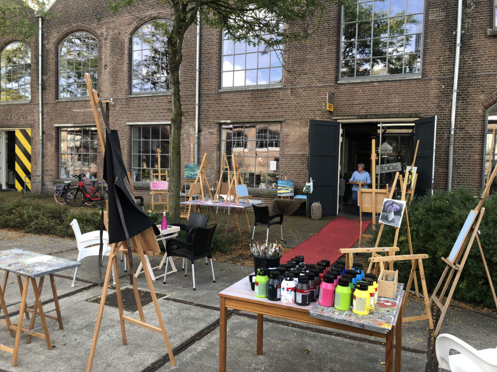 Workshop schilderen bij Atelier300c in Amersfoort.